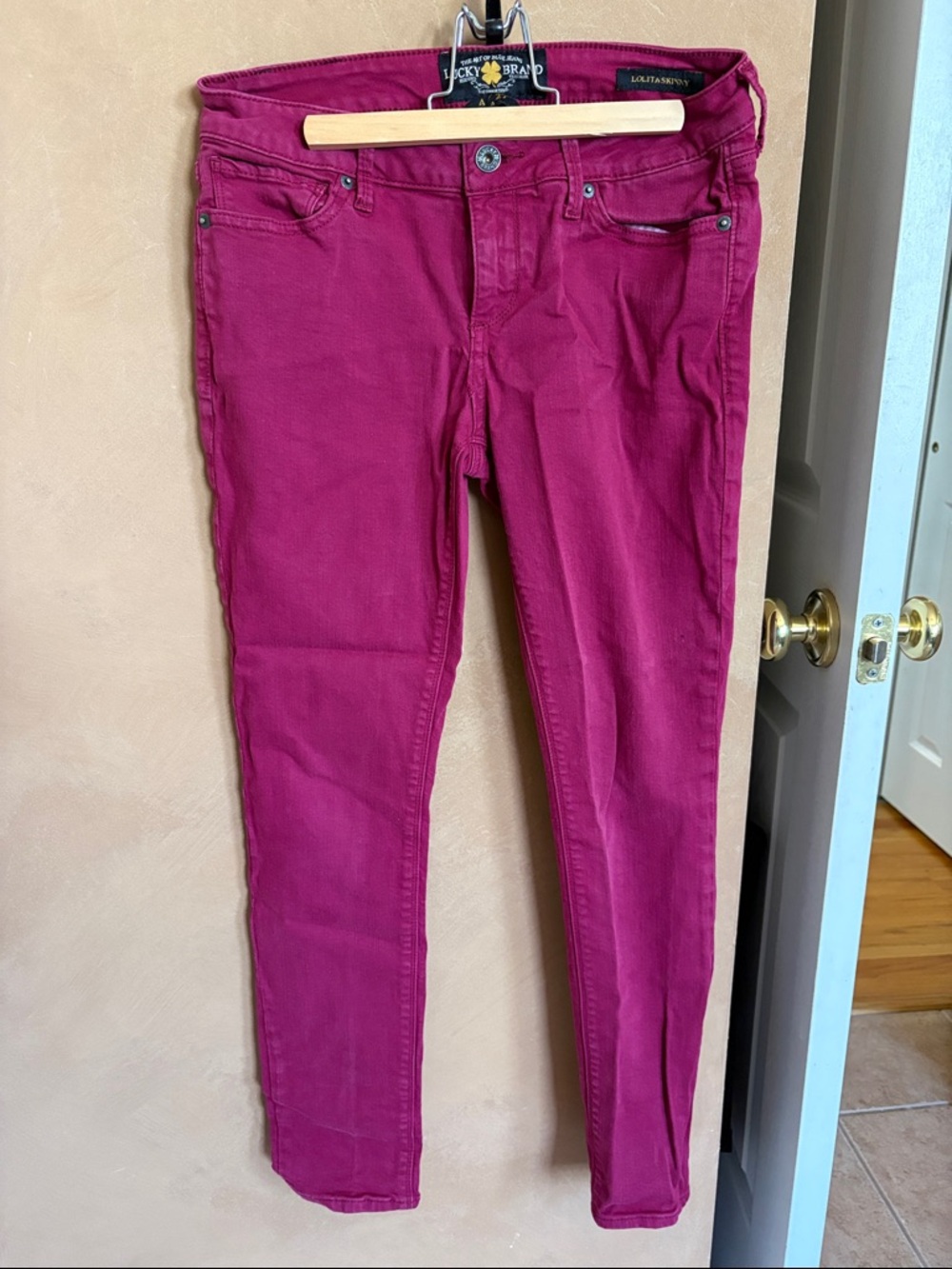Lucky Brand Fuchsia Slim Jeans